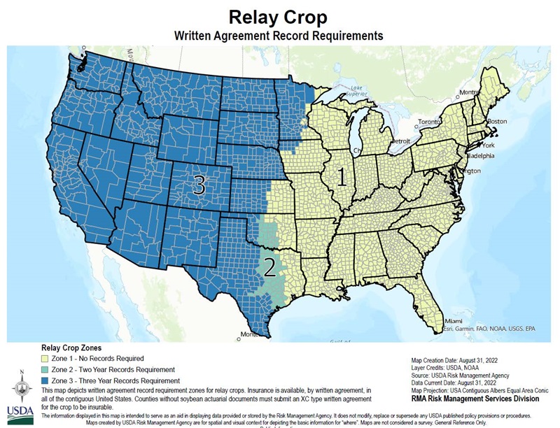 Relay Cropping Map