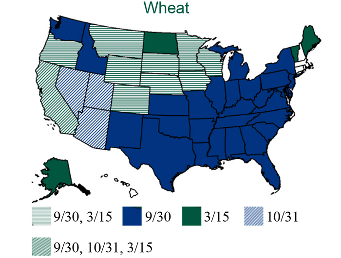Small Grains RPYP Wheat Map