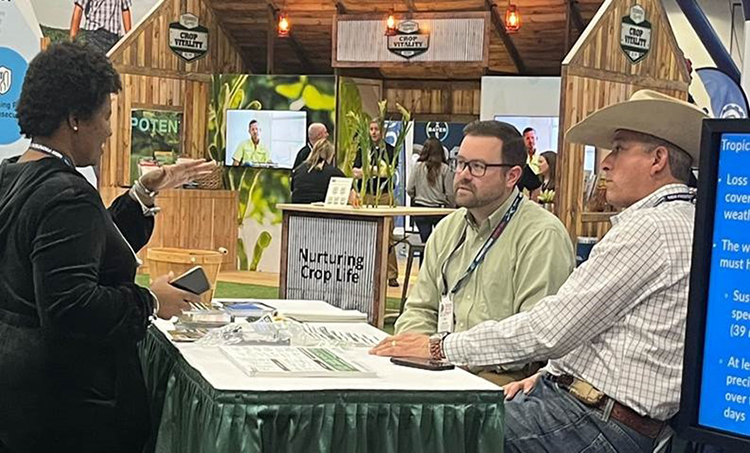 Josh Dale and Franco Trevino represent RMA at the 2024 Commodity Classic Houston, Texas, February 29, 2024