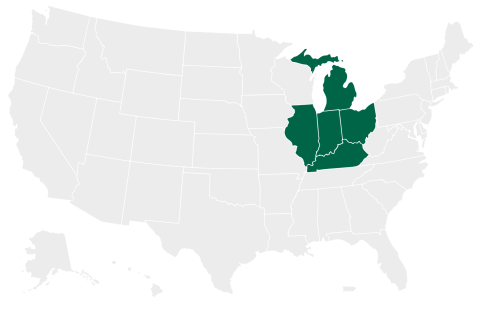 Midwest compliance office map