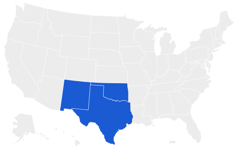 Oklahoma City Oklahoma regional office map