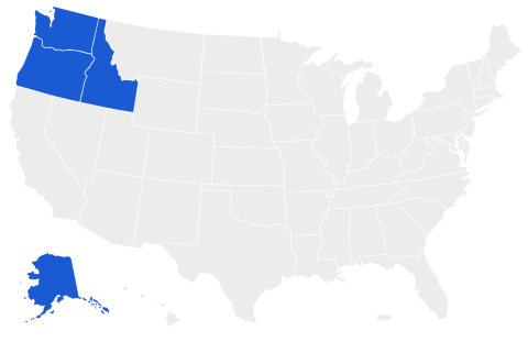 Spokane Washington regional office map